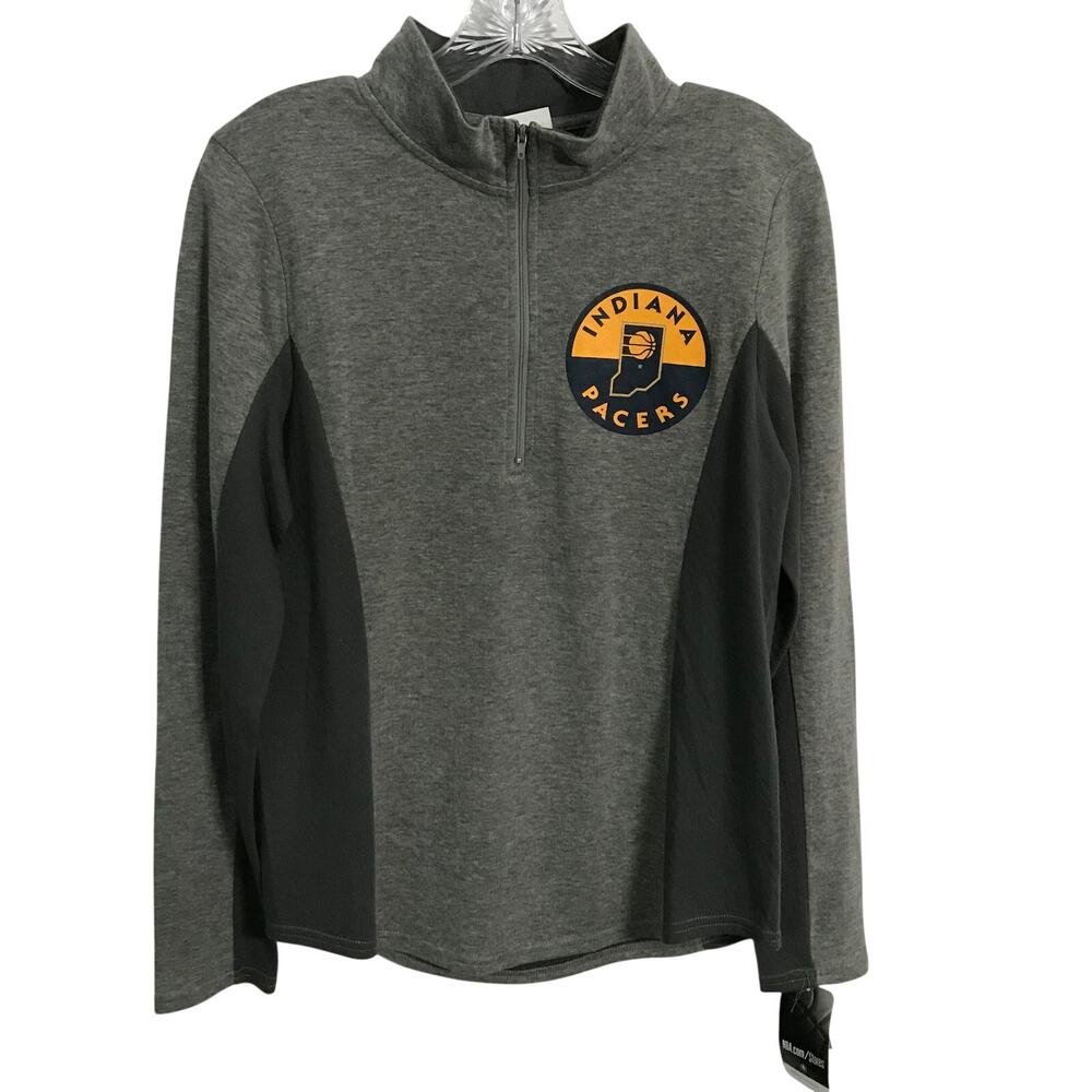 NBA Indiana Pacers Top Medium Womens New With Tags Quarter Zip Long Sleeve M
